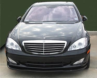 07-09 MERCEDES S550 W221 NON AMG SPORT V1 STYLE CARBON FIBER FRONT LOWER SPOILER
