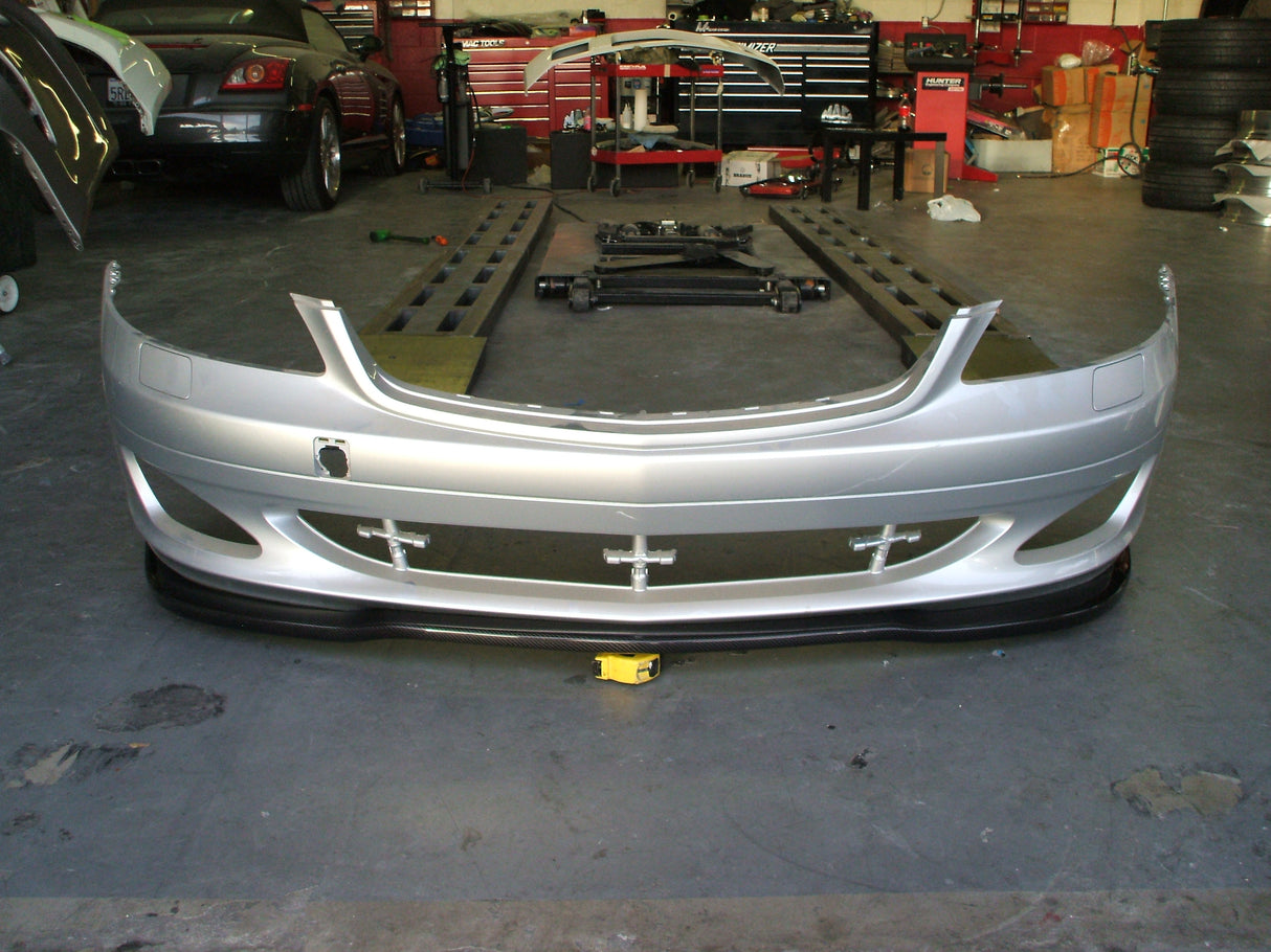 07-09 MERCEDES S550 W221 NON AMG SPORT V1 STYLE CARBON FIBER FRONT LOWER SPOILER
