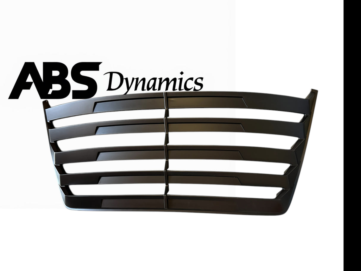 82-94 BMW E30 3 SERIES COUPE/SEDAN REAR WINDOW GLASS LOUVER EURO SPEC PLASTIC BLACK