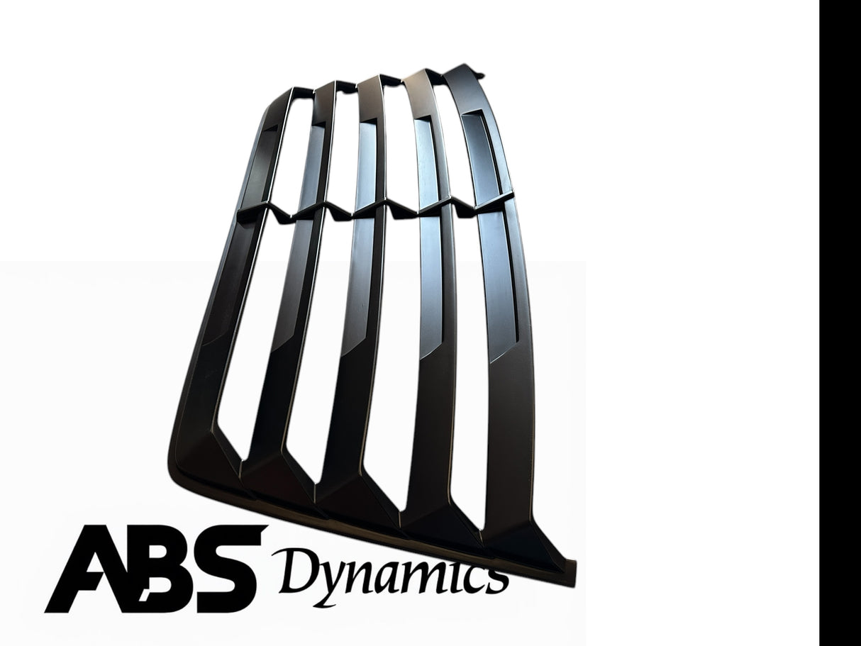 82-94 BMW E30 3 SERIES COUPE/SEDAN REAR WINDOW GLASS LOUVER EURO SPEC PLASTIC BLACK