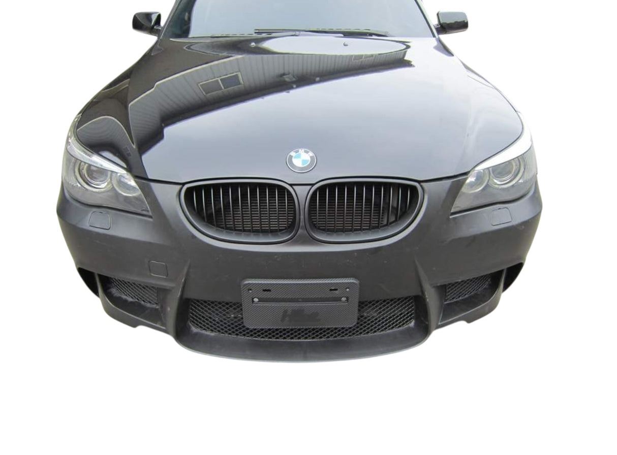 04-10 BMW E60 1M STYLE FRONT BUMPER COVER WITH FOGLIGHT COVER AND DELETE.