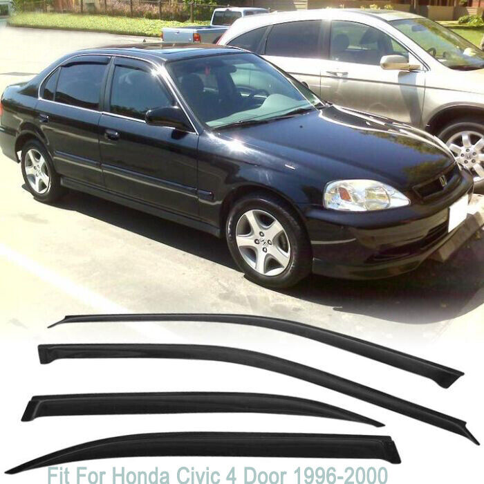 96-00 HONDA CIVIC 4DR SIDE WINDOW VISOR 4PCS