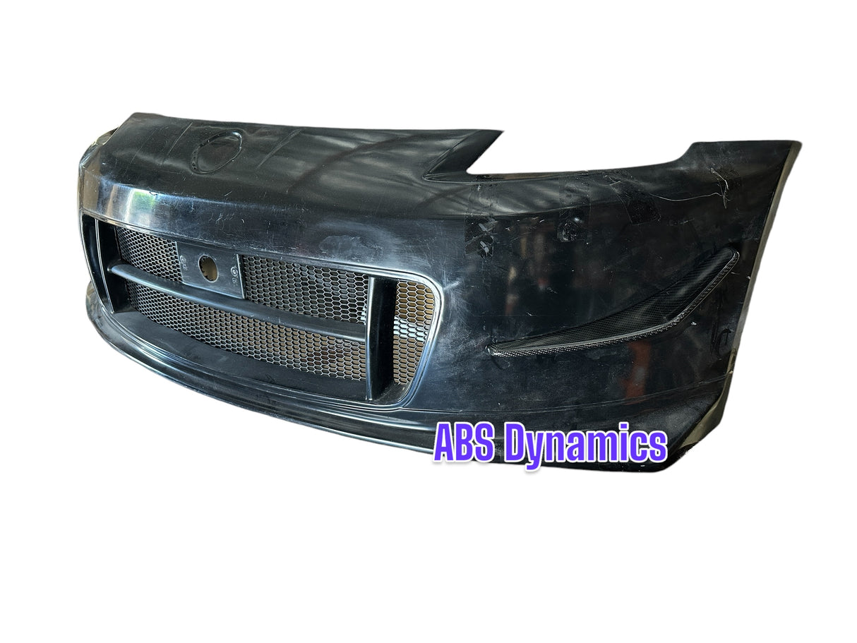 2003-2008 350Z Front Bumper Nismo V2 Style (fiberglass) With Splitter Carbon Fiber