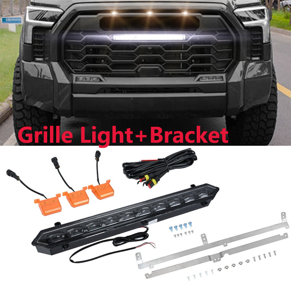 2022- 2023 TOYOTA TUNDRA TRD PRO Racing Grille Light/ LED BAR &3 Amber Set