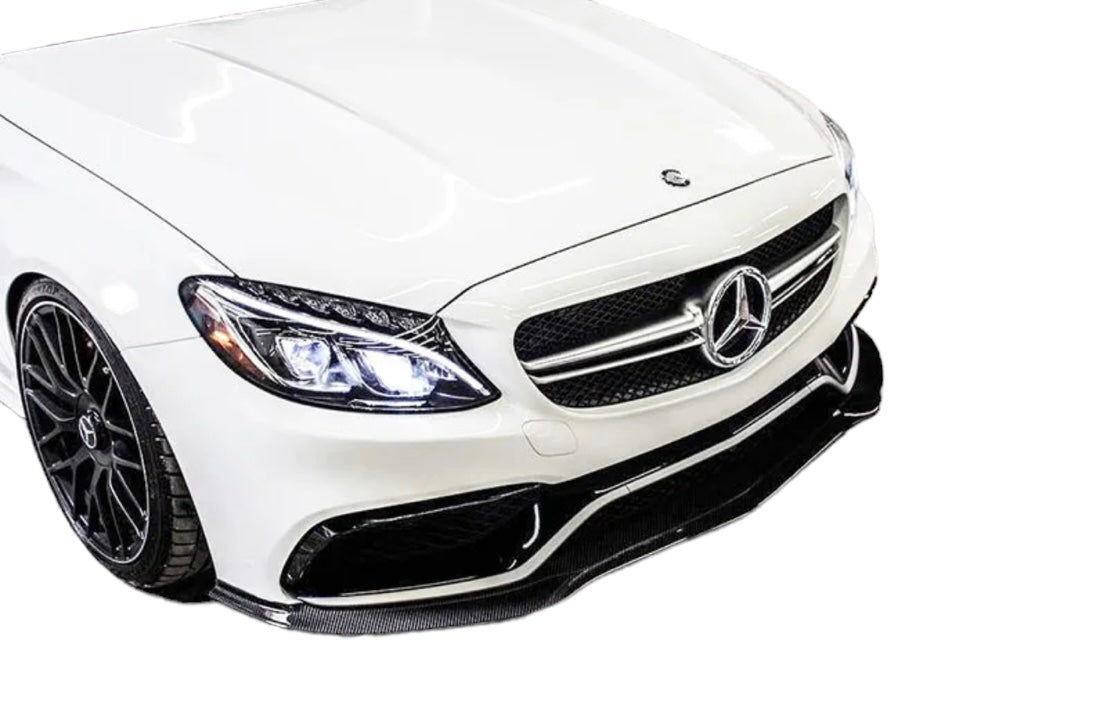 15-21 MERCEDES C CLASS W205 C63 PSM 1 STYLE CARBON FIBER FRONT LIP