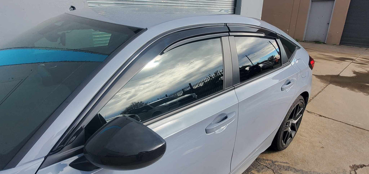 22-24 HONDA CIVIC HATCHBACK 5DR SIDE DOOR WINDOW VISOR RAIN GUARD SET 4PCS