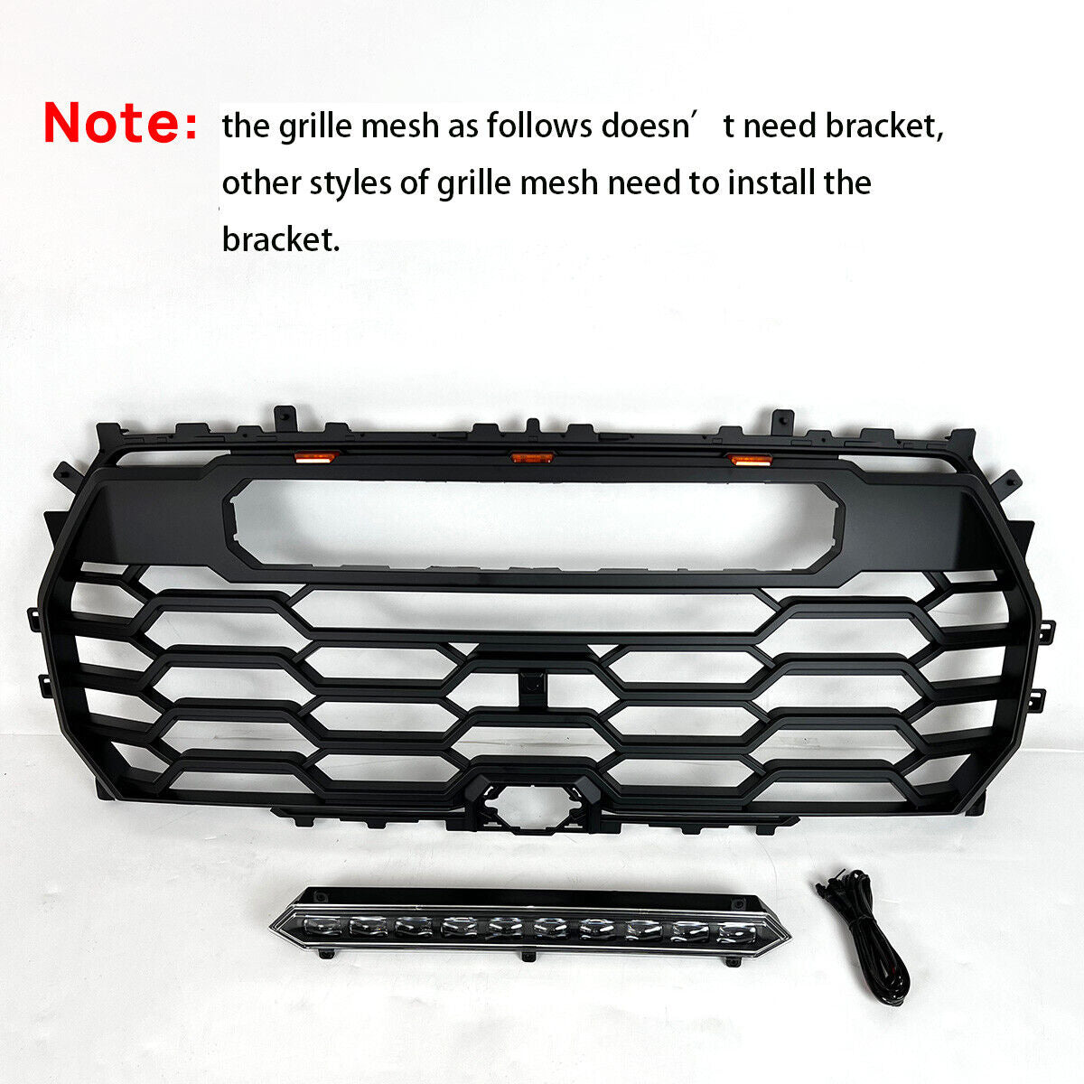 2022- 2023 TOYOTA TUNDRA TRD PRO Racing Grille Light/ LED BAR &3 Amber Set