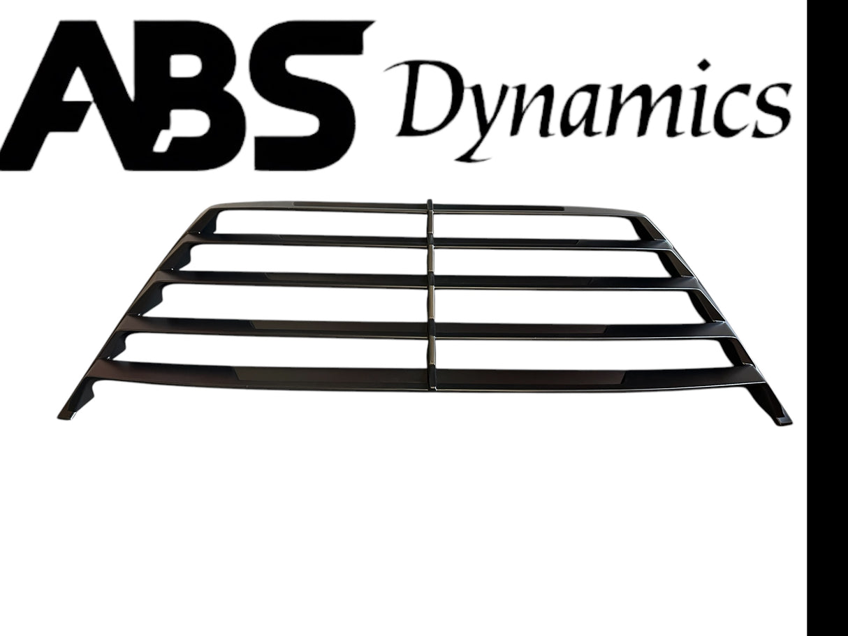 82-94 BMW E30 3 SERIES COUPE/SEDAN REAR WINDOW GLASS LOUVER EURO SPEC PLASTIC BLACK