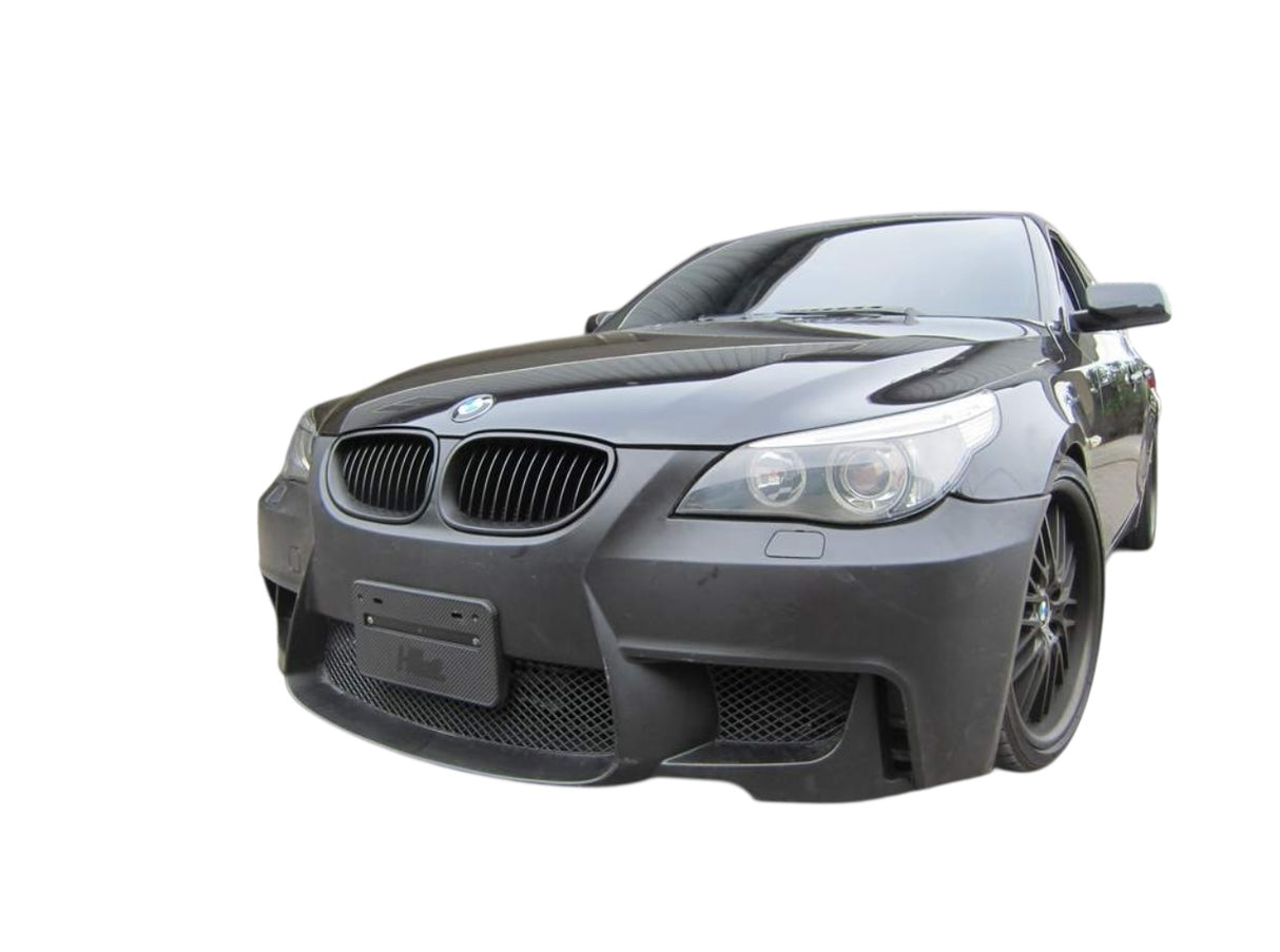 04-10 BMW E60 1M STYLE FRONT BUMPER COVER WITH FOGLIGHT COVER AND DELETE.