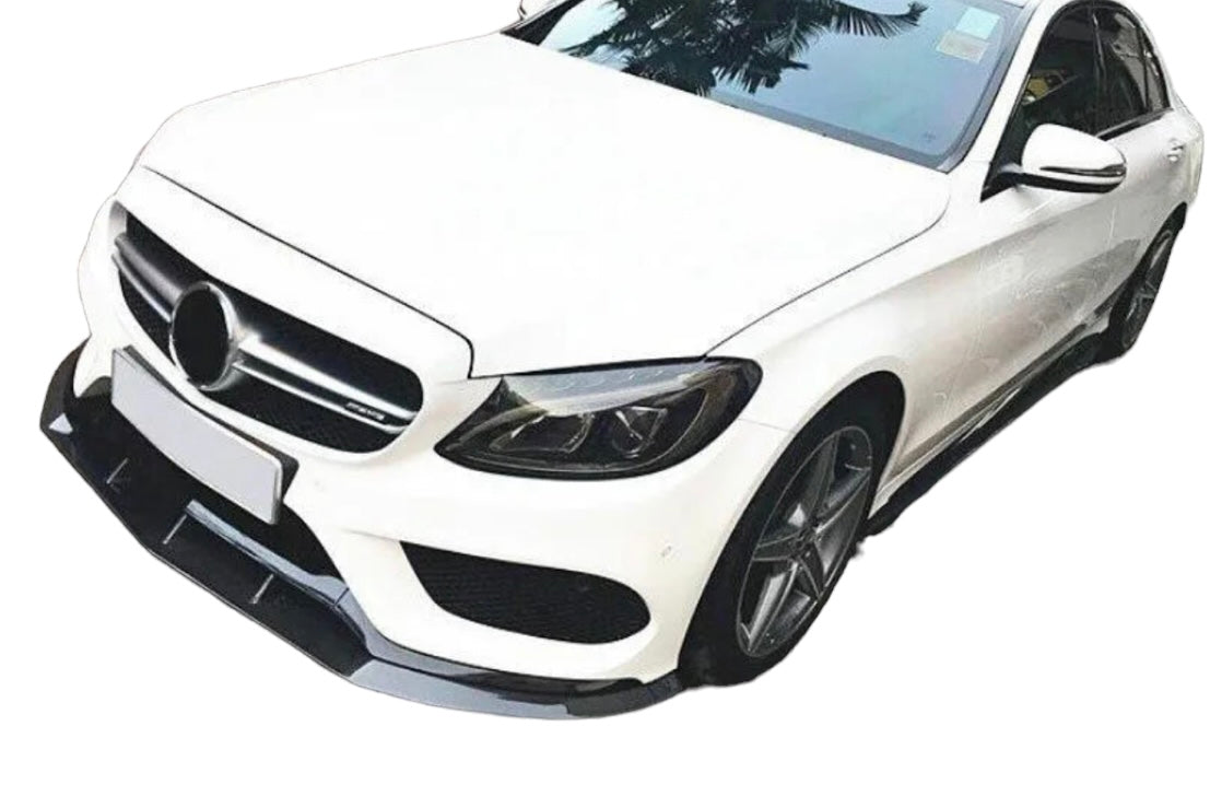 15-21 MERCEDES C CLASS 4D W205 C300 PSM 2 STYLE CARBON FIBER FRONT LIP