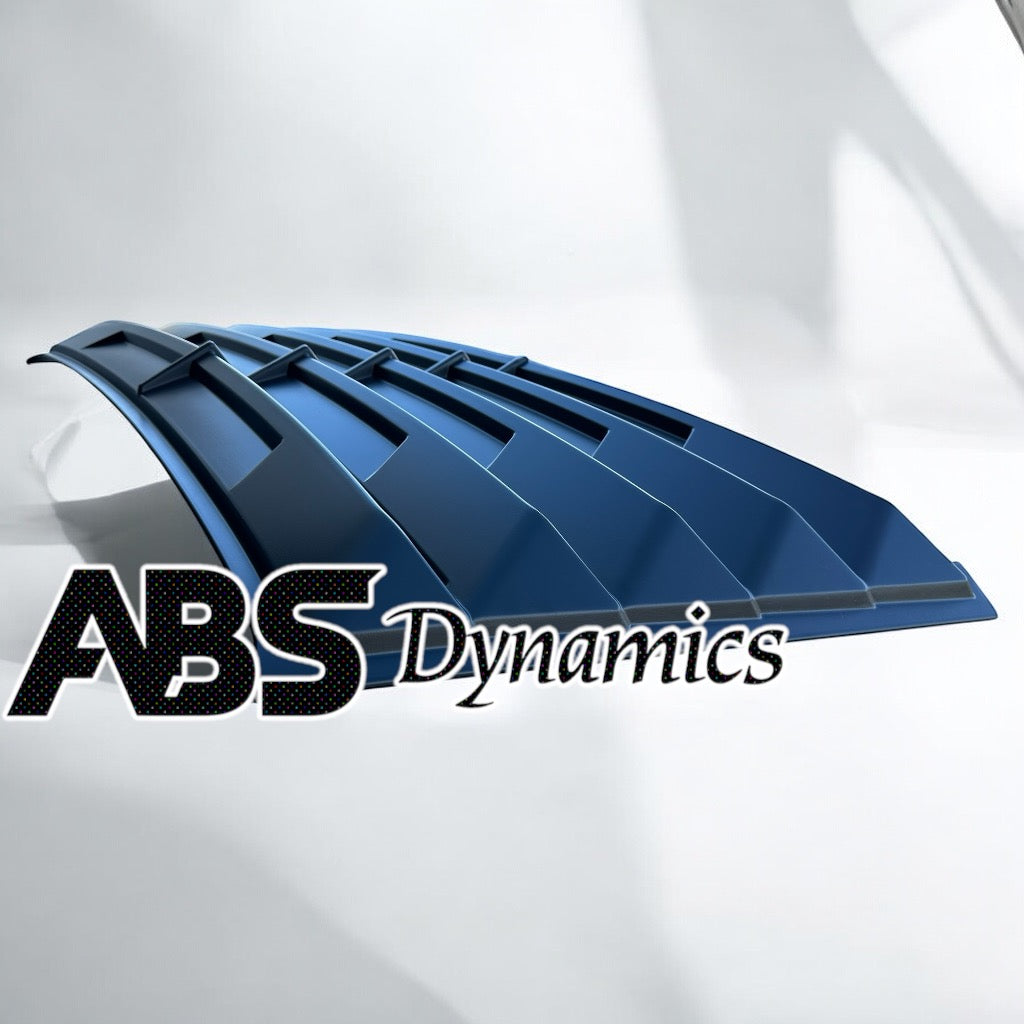 82-93 MERCEDES 190E W201 REAR WINDOW GLASS LOUVER EURO SPEC PLASTIC BLACK