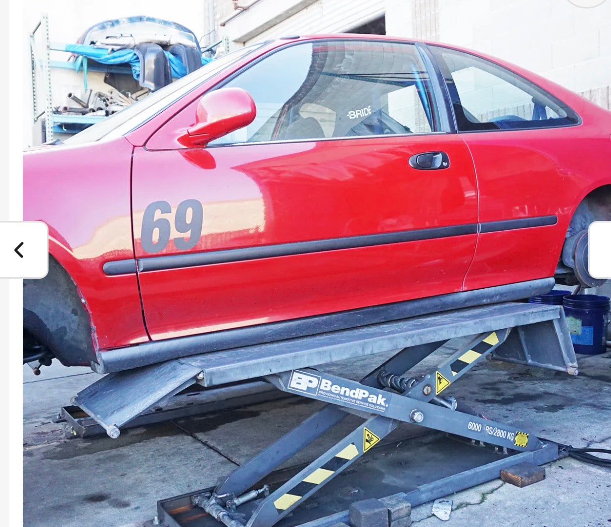 92-95 HONDA CIVIC 2DR THIN SIDE DOOR MOLDING SET JDM BLACK UNPAINT