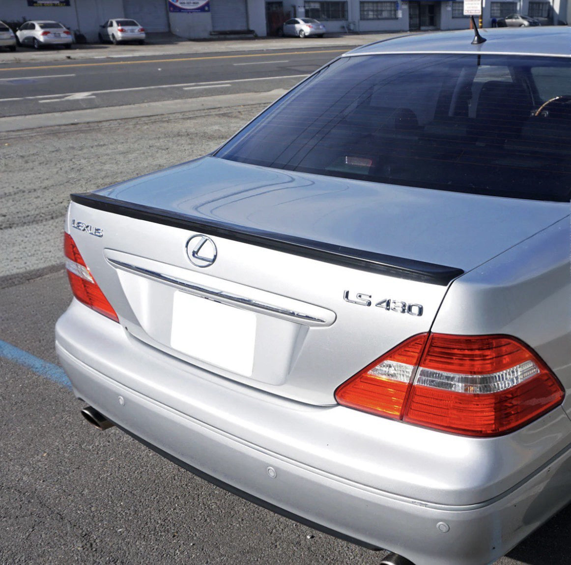 01-06 Lexus LS430 B Style Rear Trunk Spoiler unpaint (PU)