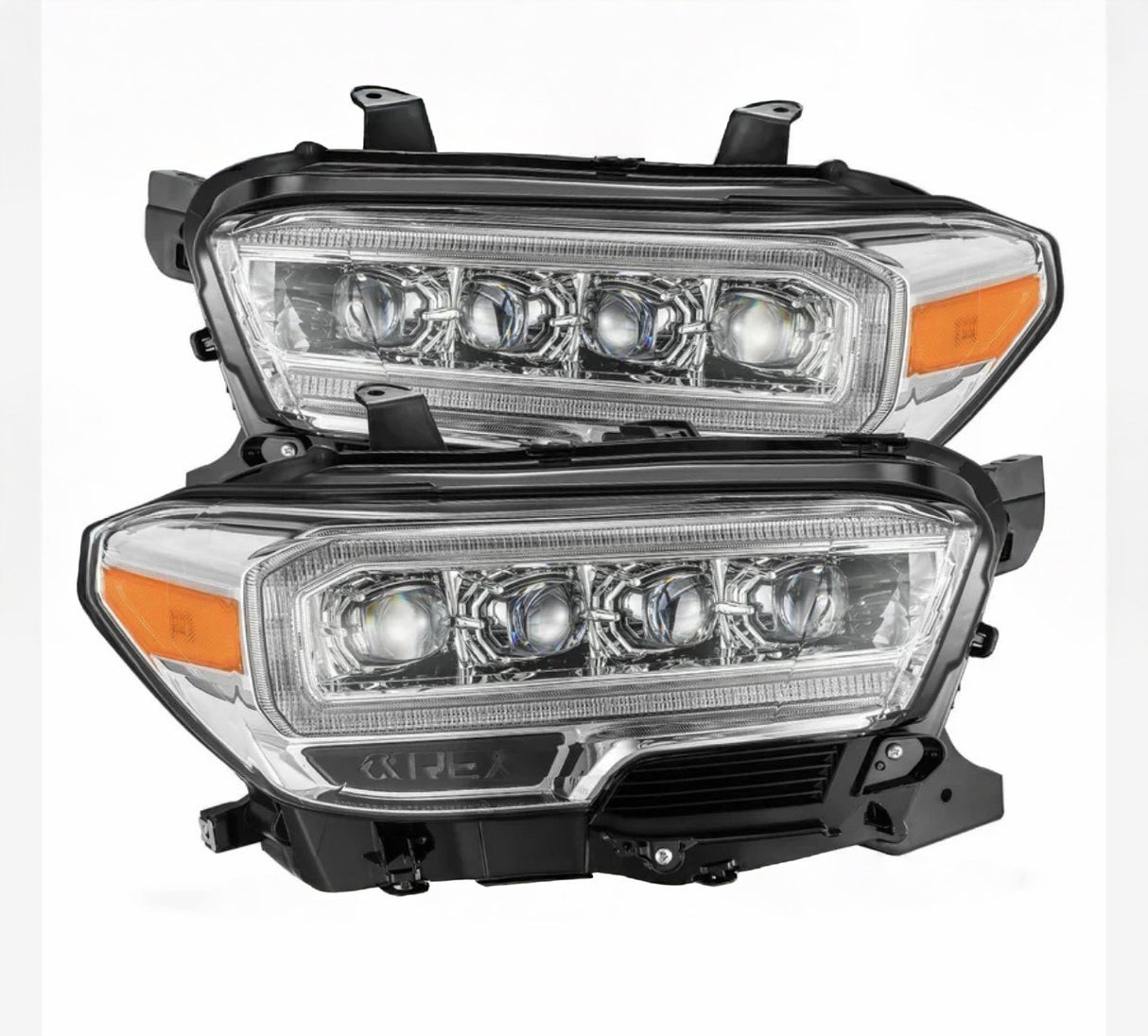 2016-2023 Toyota Tacoma LED Projector Headlights - Alpha-Chrome AlphaRex (NOVA-Series)