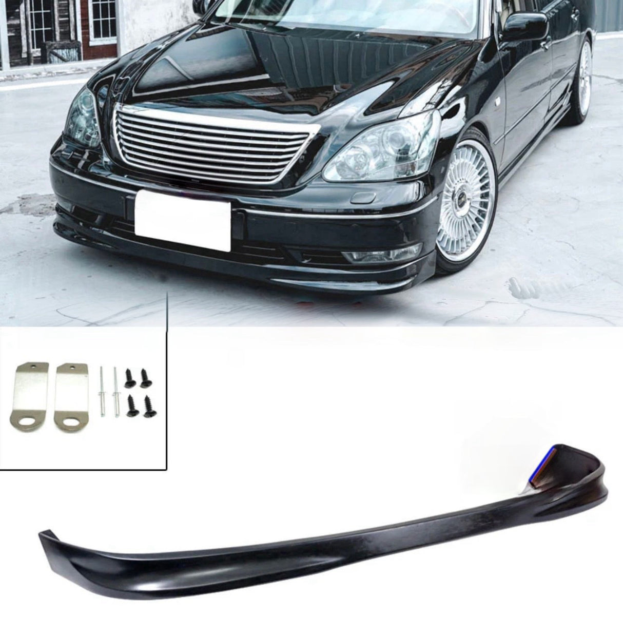 04-06 Lexus LS430 C Style Front Bumper lip spoiler unpaint (PU)