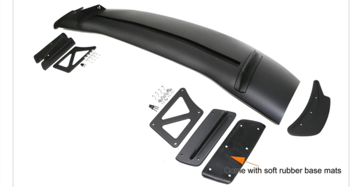 02-06 ACURA RSX J’S 154cm TYPE GT BLACK STYLE TRUNK REAR GT WING BOOT SPOILER PLASTIC