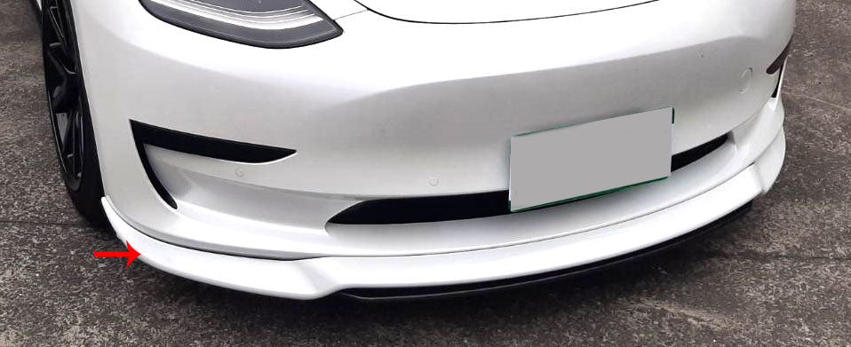 17-22 TESLA MODEL 3 ART STYLE FRONT LOWER SPLITTER LIP PP