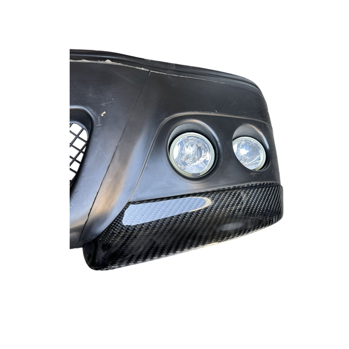 92-95 Honda Civic 2/3DR CS Style Front Bumper W/Fog and Splitter (PP) PLASTIC UNPAINT