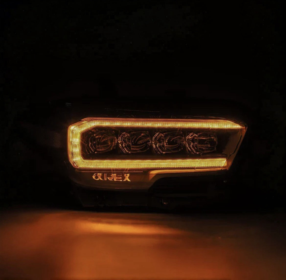 2016-2023 Toyota Tacoma LED Projector Headlights - Alpha-Chrome AlphaRex (NOVA-Series)