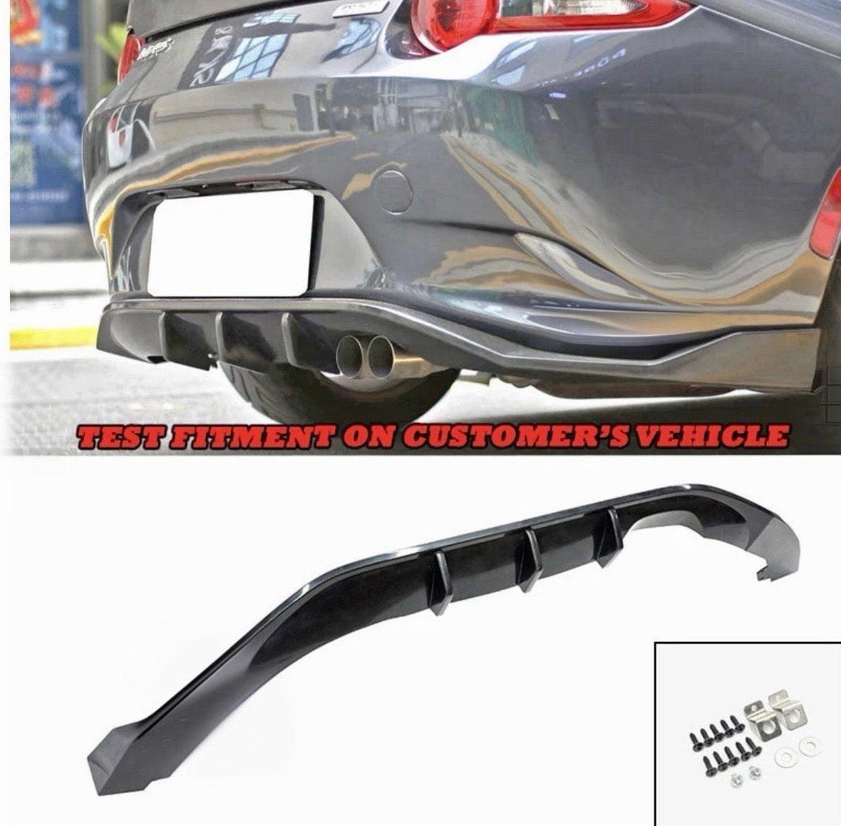 16-24 Mazda Miata A-Style Rear Lip PU