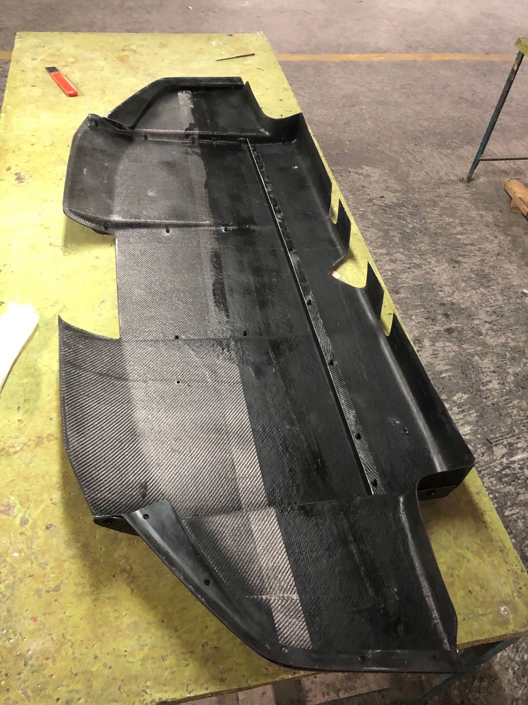 17-21 HONDA FK8 TYPE-R CIVIC VARIS STYLE REAR BUMPER DIFFUSER CARBON FIBER)