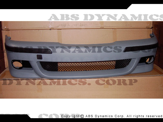 96-03 BMW W39 5-SERIES M5-STYLE FRONT BUMPER COVER PP W/ GLASS FOGLIGHT