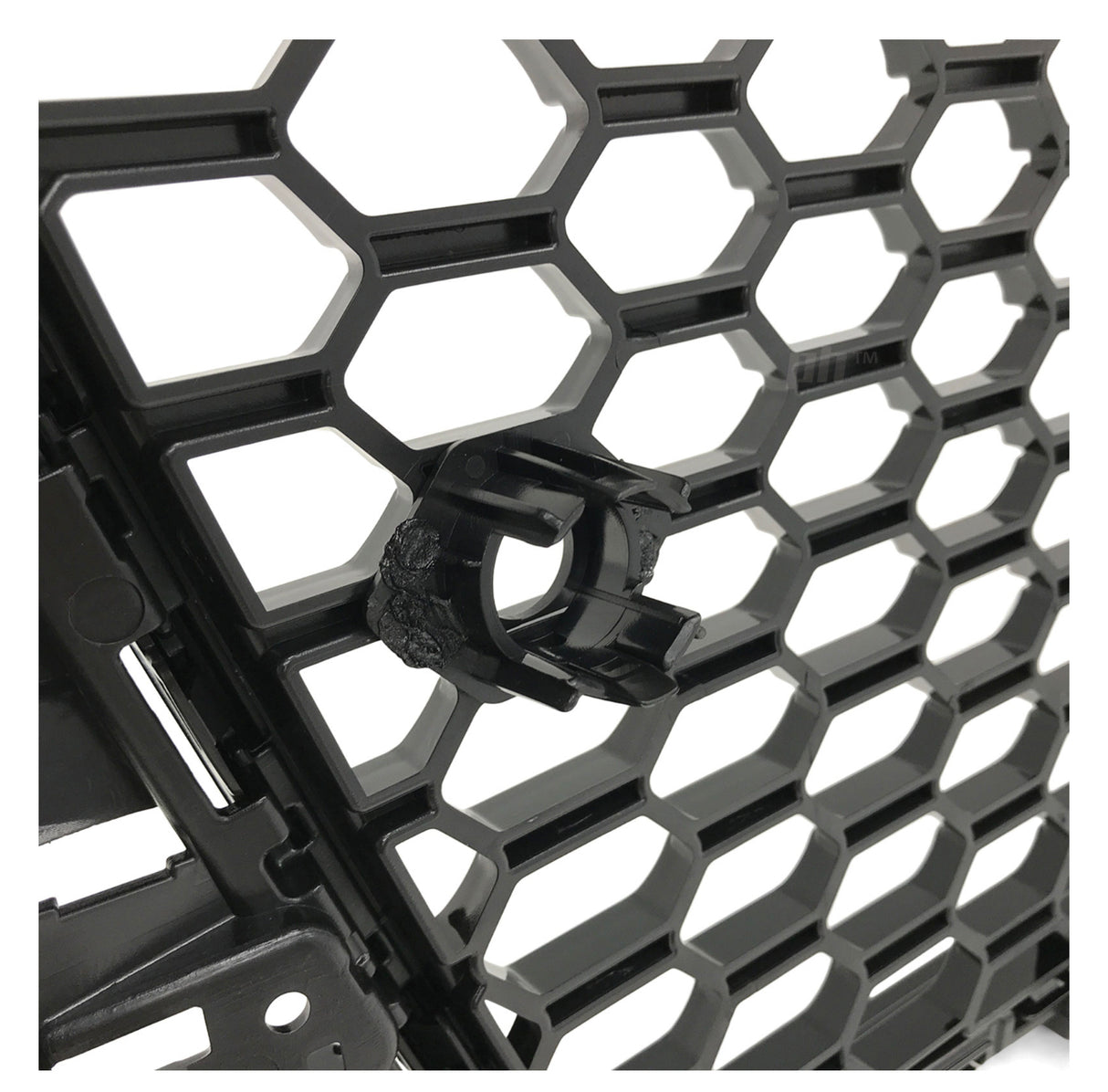 14-16 AUDI A3 S3 8V W/ SENSOR HOLDER RS3-STYLE BADGELESS FRONT GRILL (BLACK)