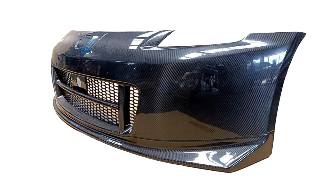 2003-2008 350Z Front Bumper w/Lip Nismo V.2 Style (fiberglass/carbon)