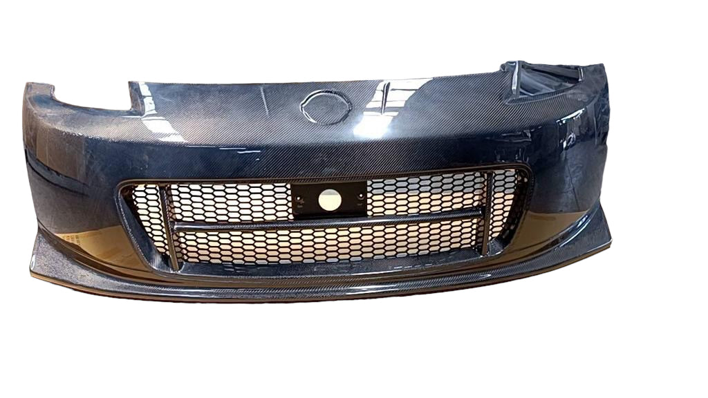 2003-2008 350Z Front Bumper w/Lip Nismo V.2 Style (fiberglass/carbon)