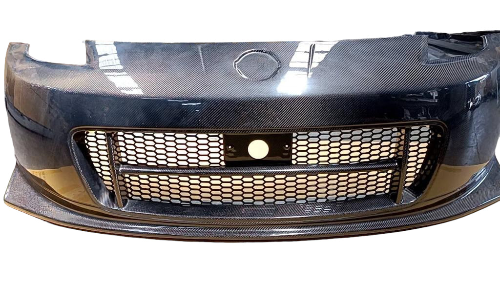 2003-2008 350Z Front Bumper w/Lip Nismo V.2 Style (fiberglass/carbon)