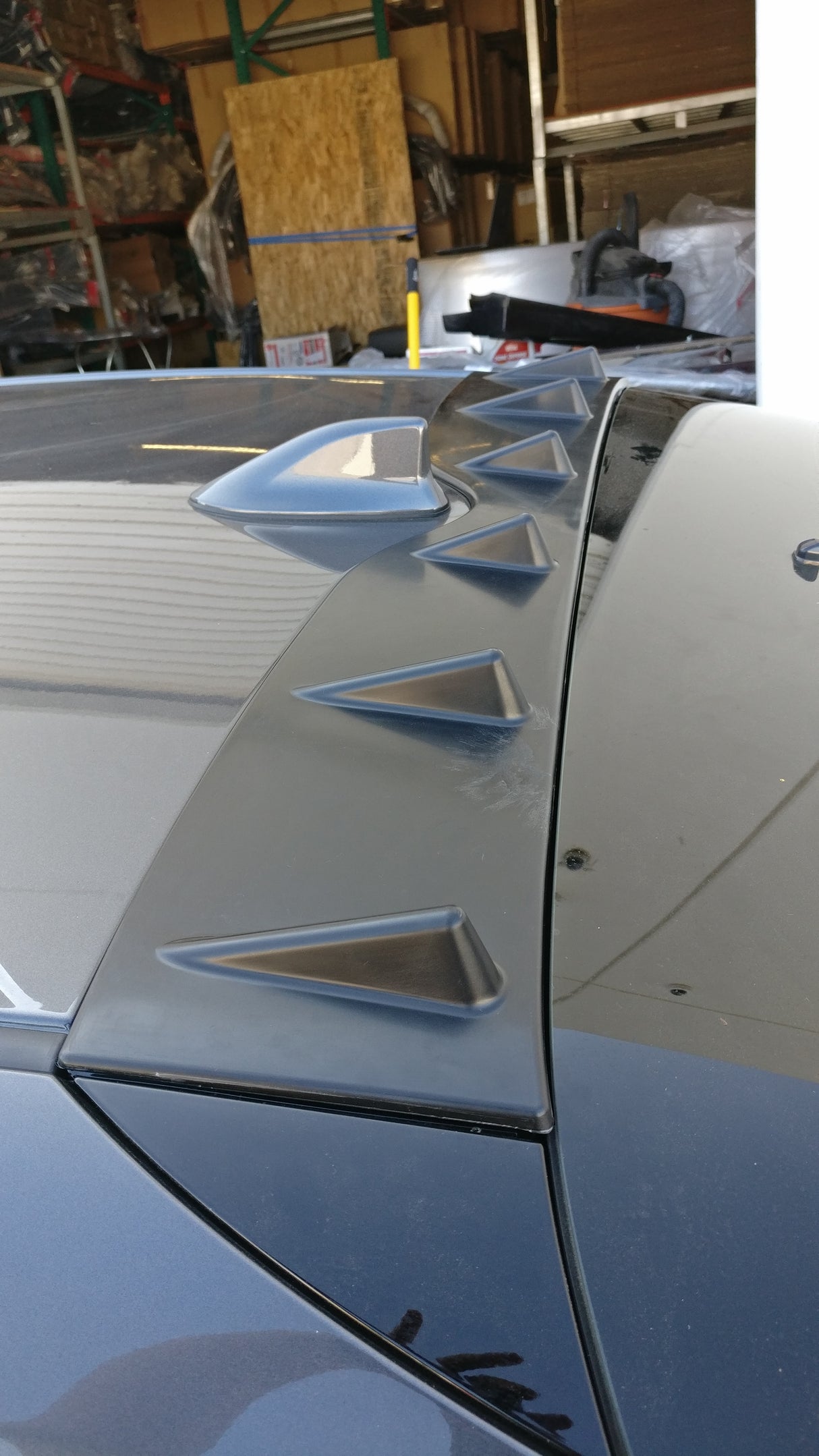 16-22 TOYOTA PRIUS BASE REAR ROOF DIFFUSER SPOILER PLASTIC BLACK