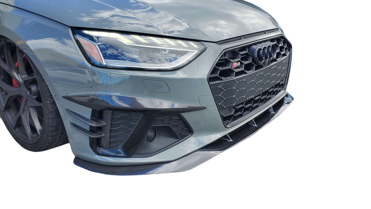 20-23 AUDI A4 S4 S-LINE/ S4 B9.5 ABT STYLE FRONT LIP (CARBON FIBER)