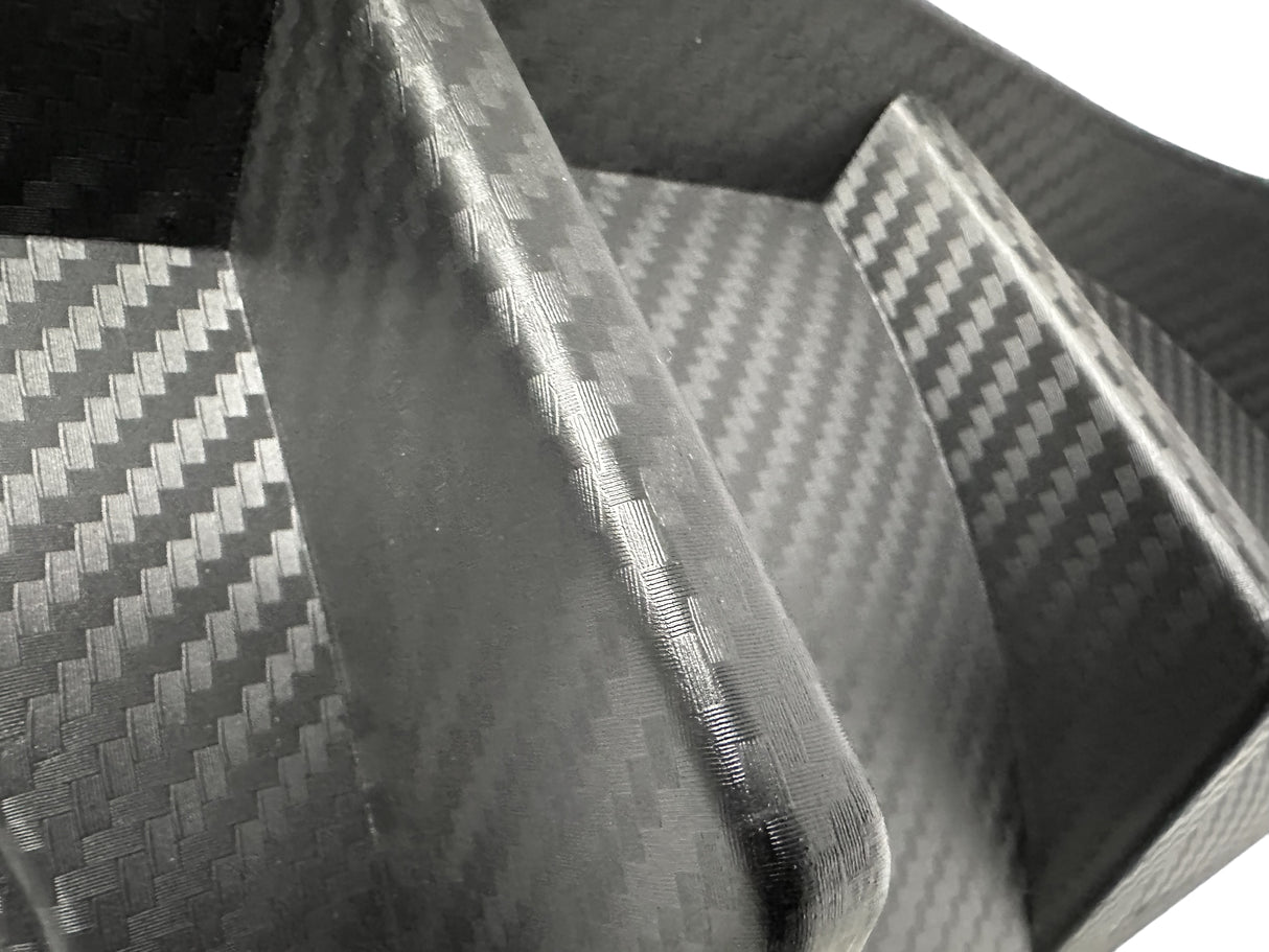 17-20 HONDA CIVIC 10 GEN 4D Si TYPE-R STYLE REAR LIP DIFFUSER PP MATTE CARBON LOOK