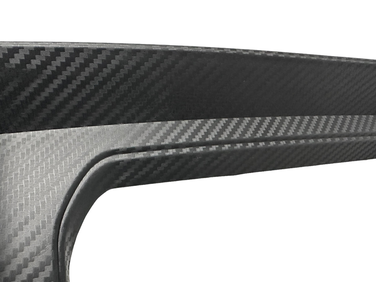 17-20 HONDA CIVIC 10 GEN 4D Si TYPE-R STYLE REAR LIP DIFFUSER PP MATTE CARBON LOOK