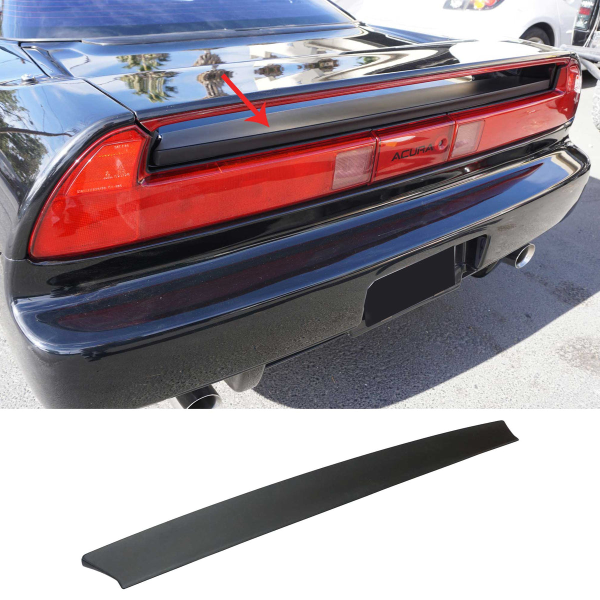 90-05 Acura NSX NA1 NA2 OE Style Rear Trunk Lid Sub Spoiler 