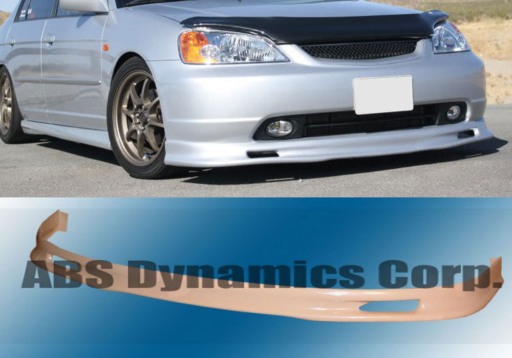 01-02 HONDA CIVIC SPOON FRONT BUMPER LOWER LIP SPOILER (ABS)