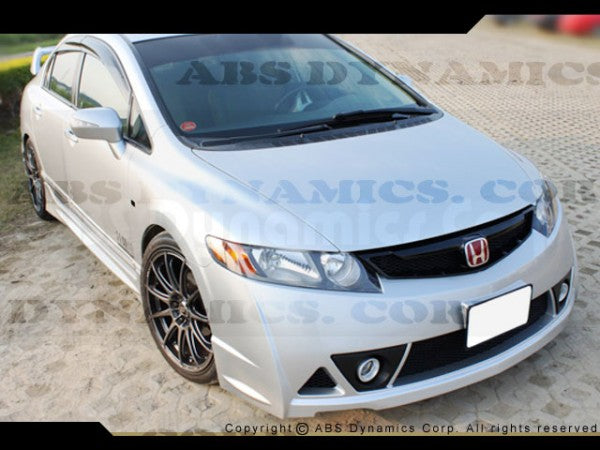 2006-2011 Honda Civic 4dr Mugen RR Front Bumper W/ Fog (Urethane)