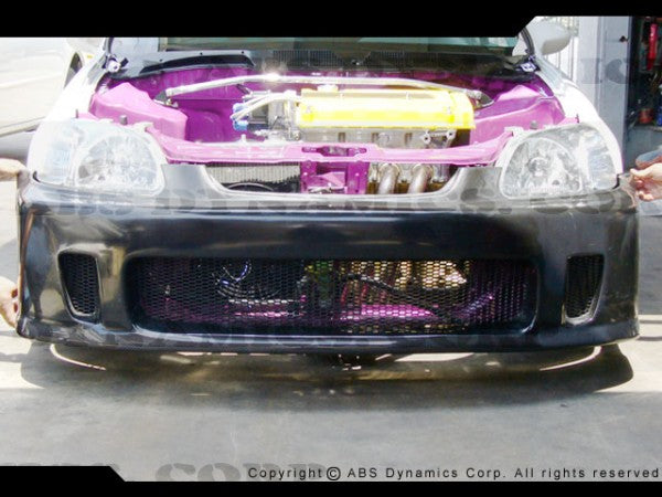 1996-1998 Honda Civic BACK YARD SPECIAL STYLE Front Bumper BYS Style (fiberglass/carbon)
