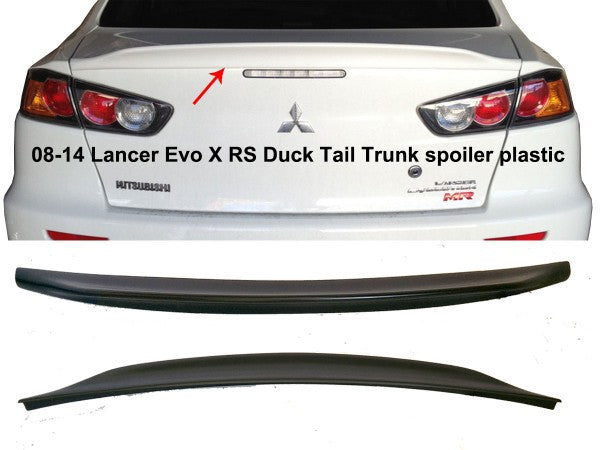 08-13 MITSUBISHI EVO X RS DUCK SPOILER ABS PLASTIC