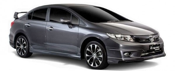 12 HONDA CIVIC 4DR JDM MUGEN FRONT HALF LIP WITH CARBON LIP (PPR)