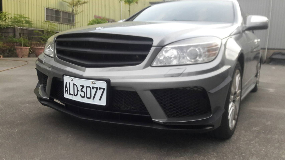 08-13 MERCEDES C CLASS W204 BLACK SERIES STYLE FRONT BUMPER COVER W/LIP UNPAINT PP