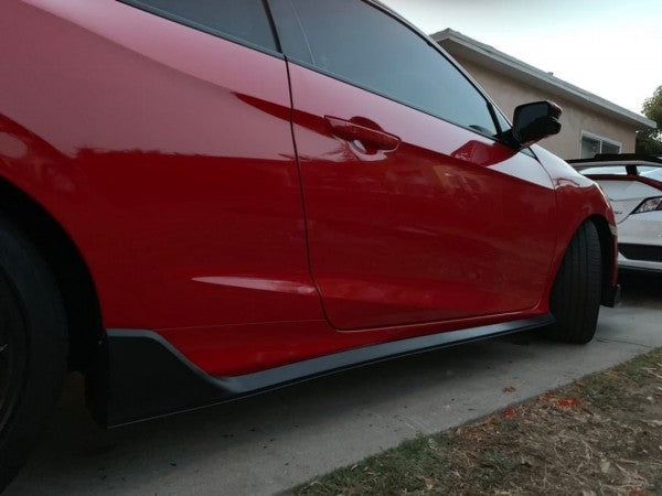 16-20 HONDA CIVIC 2DR TYPE-R STYLE SIDE UNDER PANEL WITH CARBON ASCENT