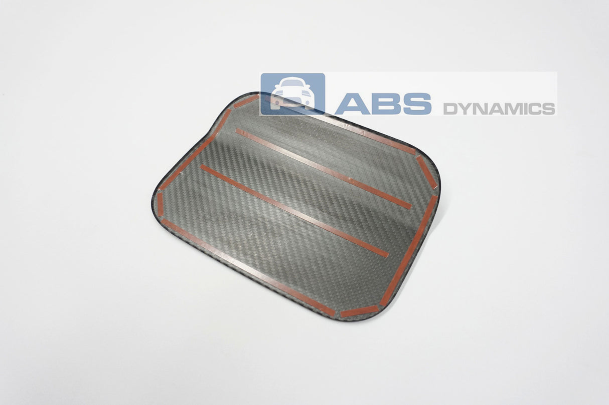 17-21 HONDA CIVIC 5DR & FK8 TYPE-R FUEL DOOR LID ADD ON INSERT (DRY CARBON FIBER)