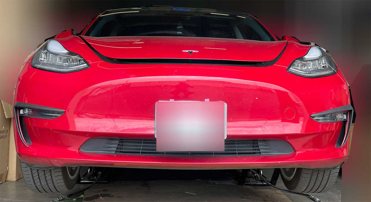 17-22 TESLA MODEL 3 FRONT BUMPER LOWER SPLITTER 1SET FOR OE BUMPER USE