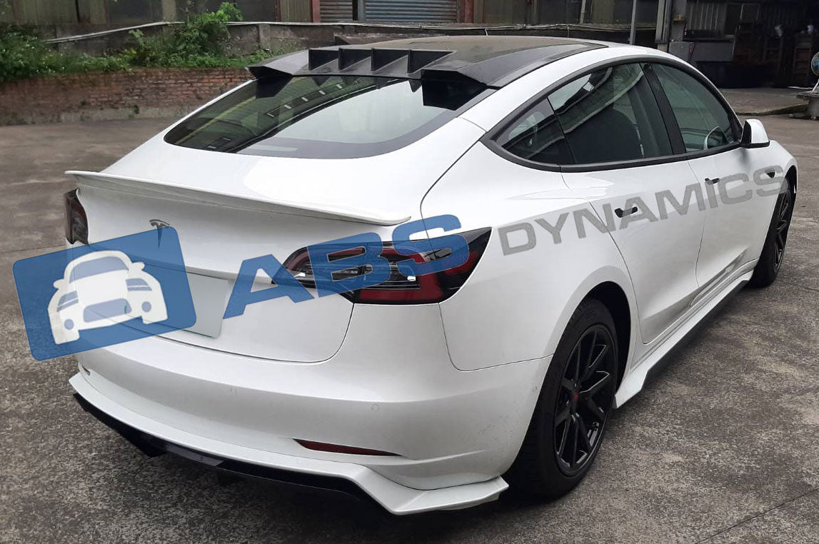 17-22 TESLA MODEL 3 ART STYLE REAR DIFFUSER UNPAINT BLACK PP