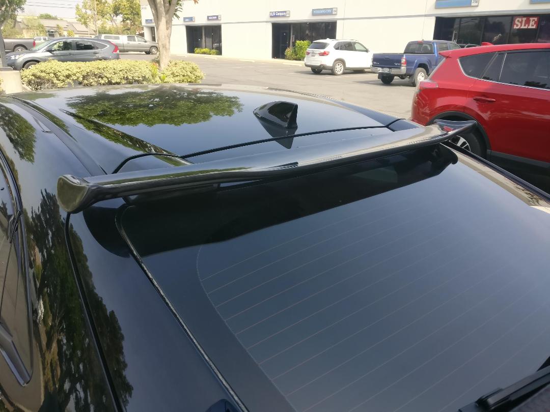 17-20 HONDA CIVIC 5DR SP PERFORMANCE REAR ROOF SPOILER LUNAR SILVER/GLOSS BLACK 1PC