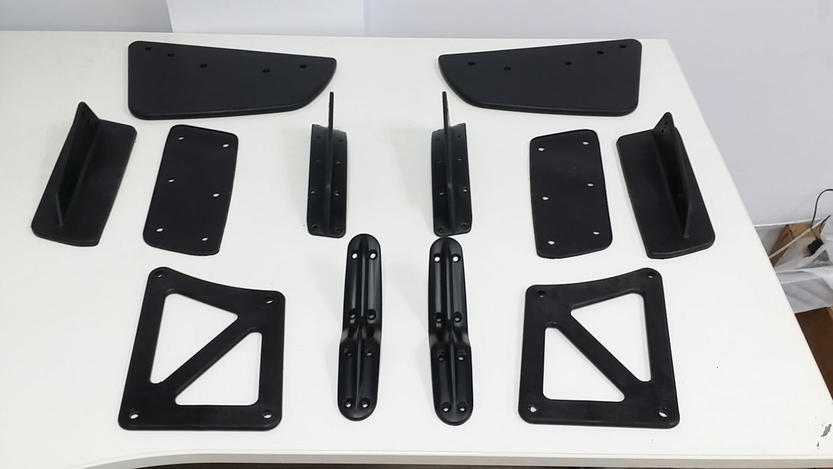 03-06 MITSUBISHI EVO 8 9 BLACK VOLTEX 3 STYLE TRUNK REAR GT WING BOOT SPOILER PLASTIC