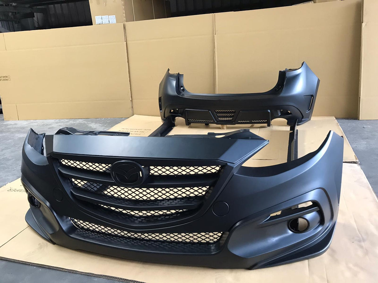 14-16 MAZDA 3 5DR KS STYLE FULL BODY KIT W/ PP UNPAINTED