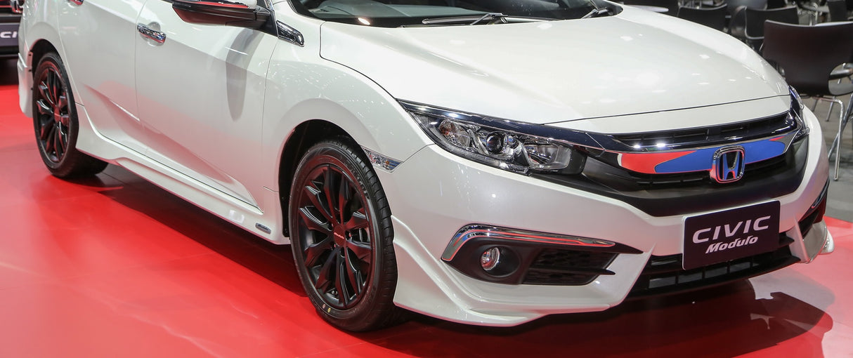 16-20 HONDA CIVIC 4DR SEDAN MODULO STYLE ADD-ON SIDE SKIRT ABS 2PCS