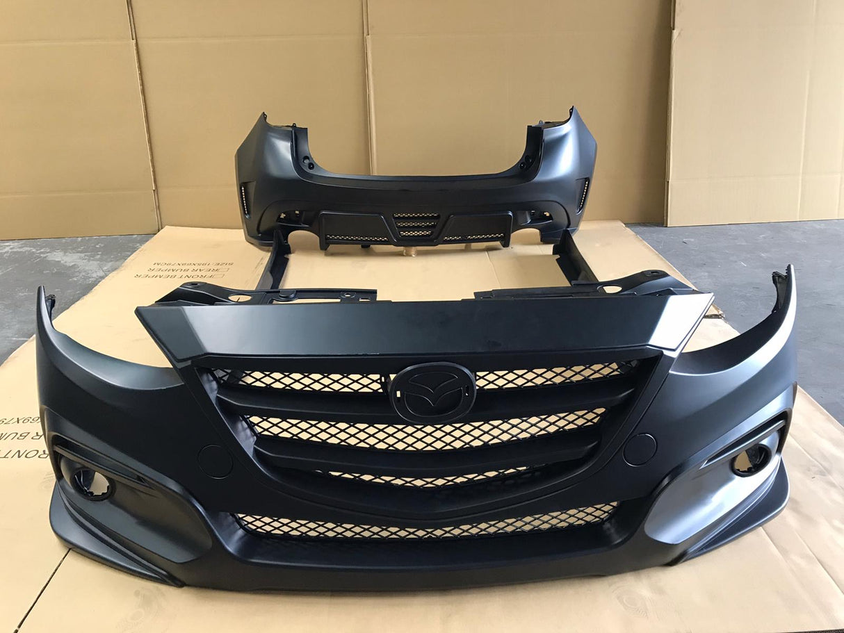 14-16 MAZDA 3 5DR KS STYLE FULL BODY KIT W/ PP UNPAINTED
